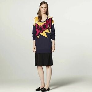3.1 Philip Lim for Target Navy, Red, Yellow, white and black BOOM sweater dress